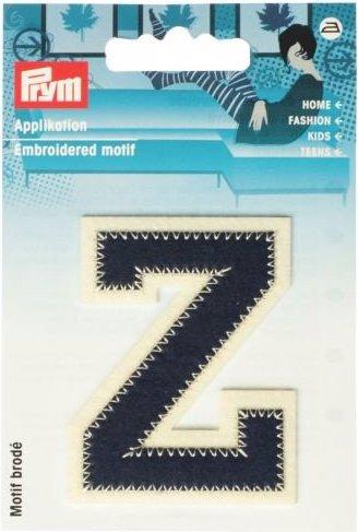 Produktbild Prym Applikation Buchstabe Z, blau/ecru (1 x)