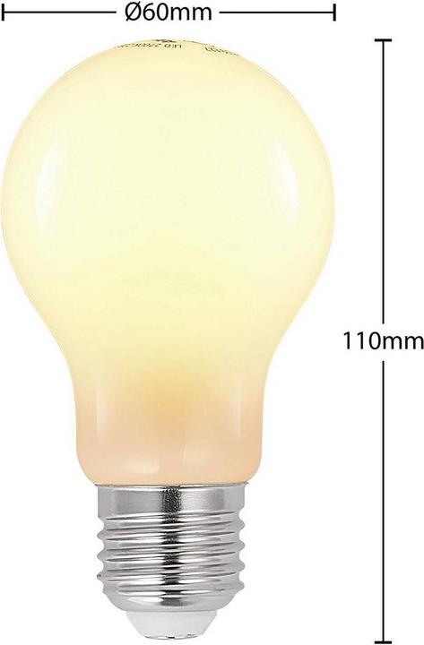 Produktbild Arcchio LED-Lampe E27 4W 2.700K dimmbar, opal (E27, 4 W, 470 lm, 1 x, E)