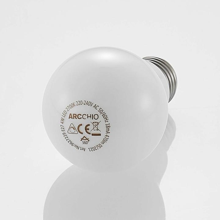 Produktbild Arcchio LED-Lampe E27 4W 2.700K dimmbar, opal (E27, 4 W, 470 lm, 1 x, E)
