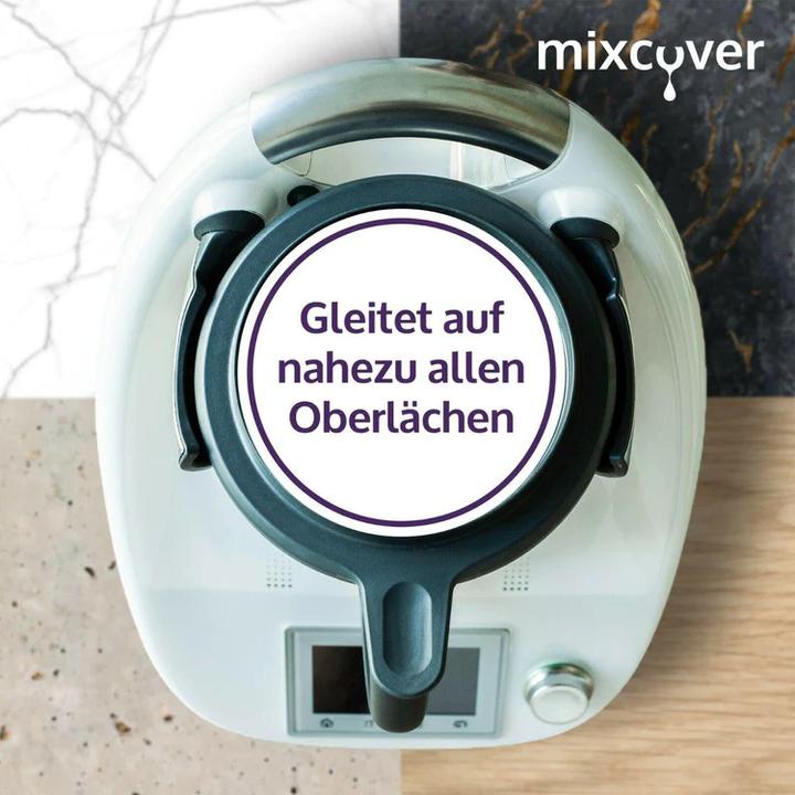 Produktbild Mixcover unsichtbarer Gleiter Slider Zubehör für Thermomix TM6 TM5 günstige Alternative zum Gleitbrett