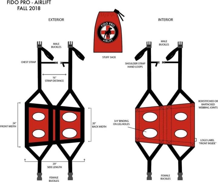 Actual product image Fido Pro Airlift (XL, Dog coat)