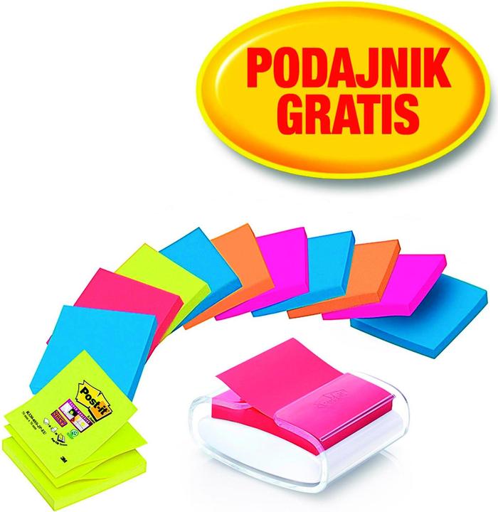 Actual product image Post-it Super Sticky Z-Notes Dispenser (76 x 76 mm)