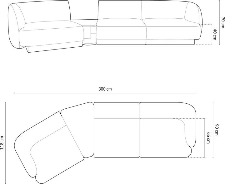 Actual product image Micadoni Miley (3-seater, 2 person sofa, 4-seater)