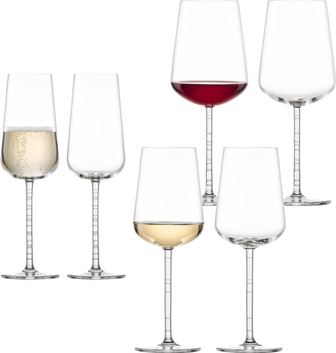 Produktbild Zwiesel Bordeaux Weisswein Champagner Gläser Journey (44.60 cl, 6 Gläser, Weissweingläser)
