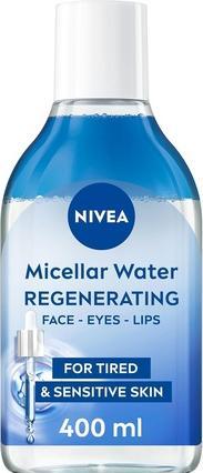 NIVEA Regenerierendes Serum Infused Micellar Water 400ml mit Aminosäure 5% Panthenol und Squalan Gent (400 ml)