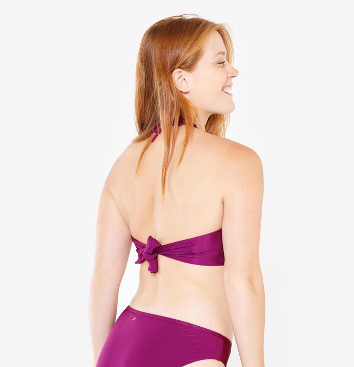 Image du produit Olaian Haut de maillot de bain bandeau texturé Femme - Laura violet