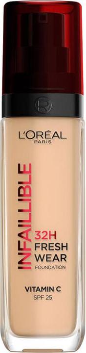 Actual product image L'Oréal Paris INFAILLIBLE FRESH WEAR 32H SPF25 vitamina c #225 30 ml (No. 225 Beige Sand)