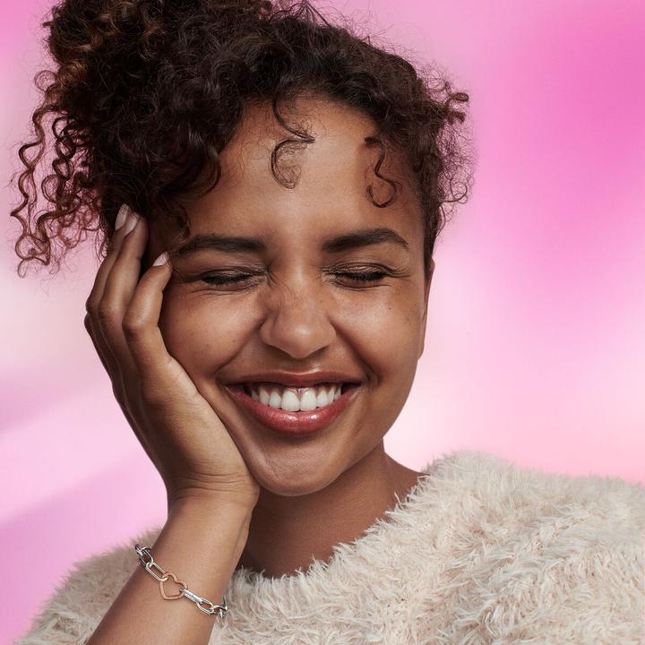 Image du produit Pandora Me 14k or rose styling heart connecting (plaqué or rose, Métal)