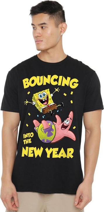 Produktbild Spongebob Squarepants Bouncing Into The New Year TShirt (4XL)