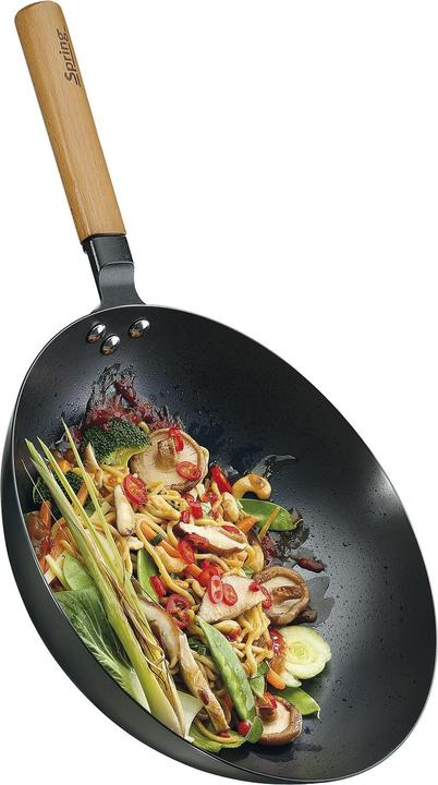 Produktbild Spring Bratpfanne (30 cm, Wok Pfanne, Carbonstahl)