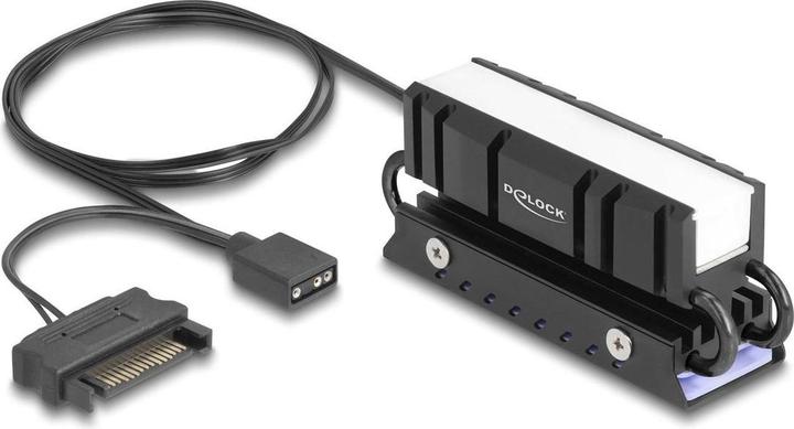 Produktbild Delock M.2 Kühlkörper für SSD 2280 mit RGB LED Beleuchtung