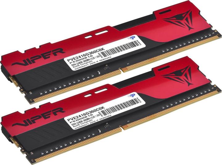 Immagine prodotto Patriot Modulo di memoria Viper Elite PVE2416G360C0K GB DDR4 (2 x 8GB, 3600 MHz, DDR4-RAM, DIMM)