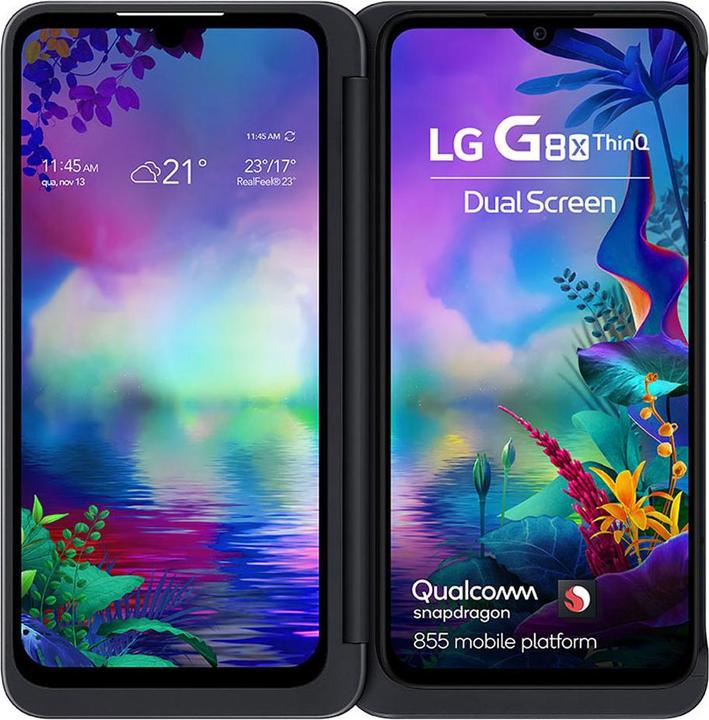Image du produit LG Double écran G8X (128 Go, Noir, 6.40", Double SIM hybride, 12 Mpx, 4G)