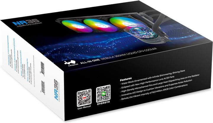 Image du produit In Win Kit Watercooling AIO NR RGB - 360mm (Noir)
