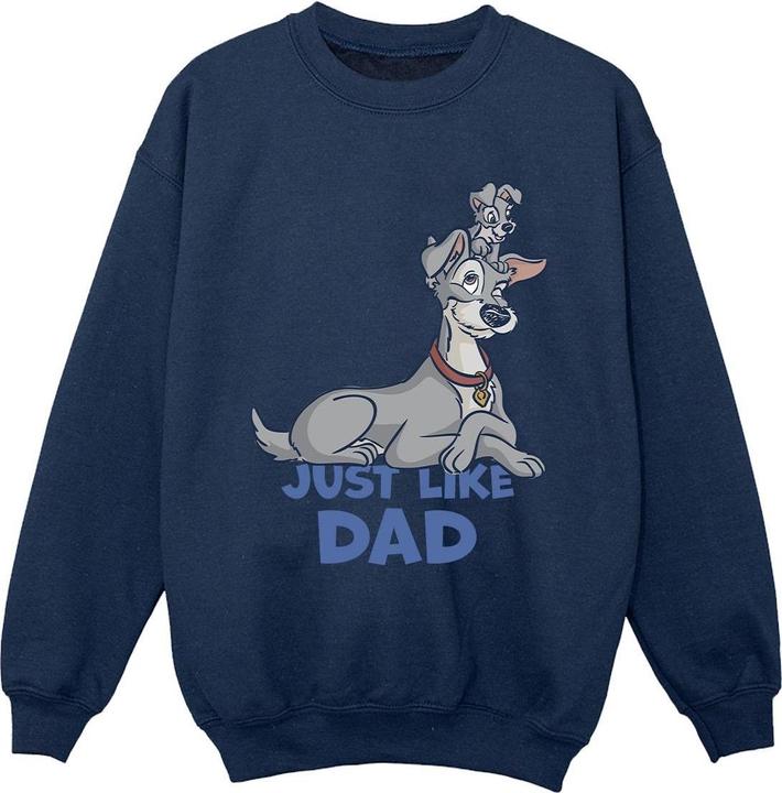 Disney Lady And The Tramp Just Like Dad Sweatshirt Jungen