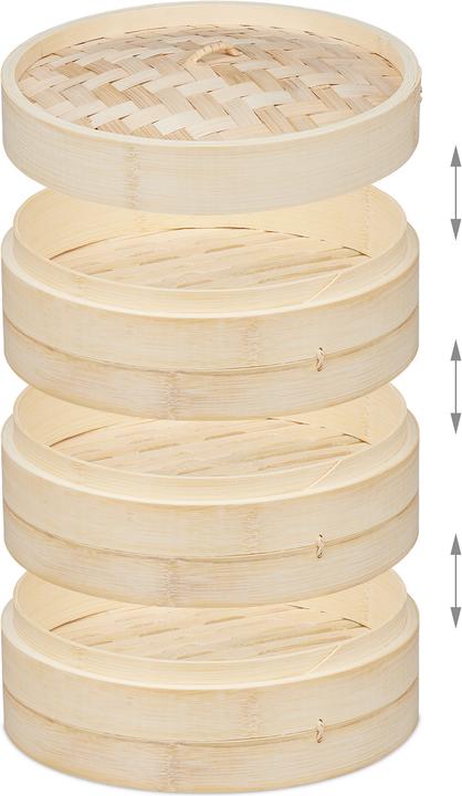 Produktbild Relaxdays Dampfgarer (24 cm, Pflanzliche Werkstoffe)