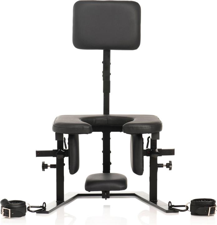Master Series XR Brands Pleasure Throne OralsexStuhl Schwarz