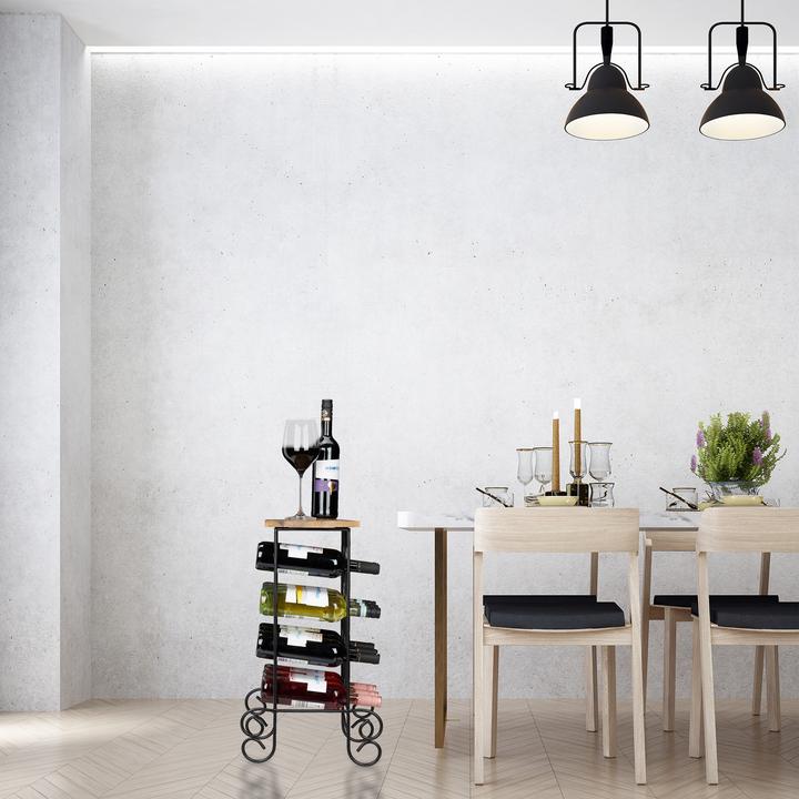 Actual product image Relaxdays Designer Wine Rack for 12 Bottles (46 x 37 x 64 cm, 12 Fl.)