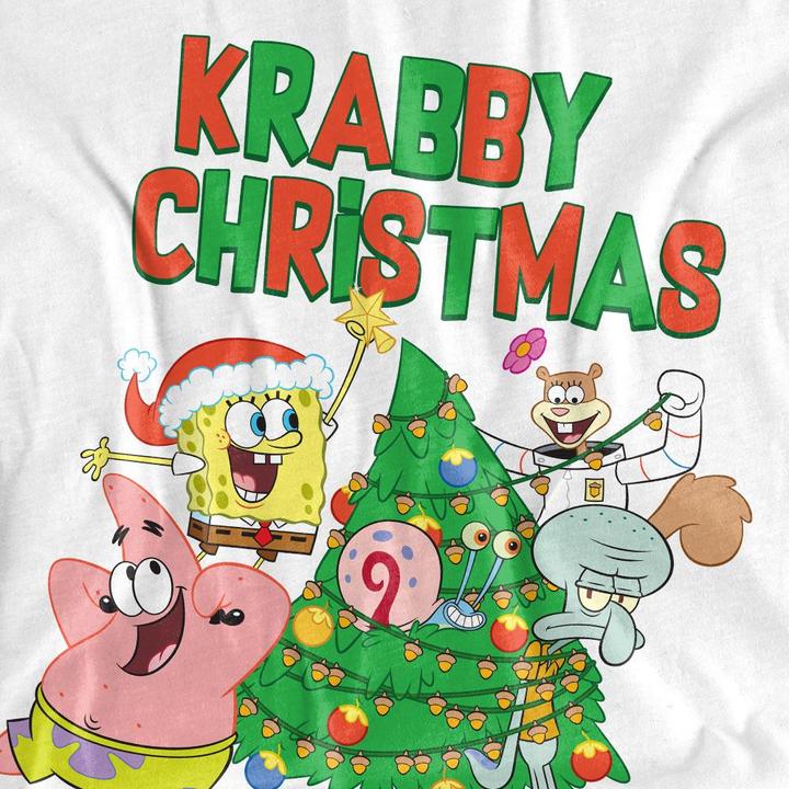 Immagine prodotto Spongebob Squarepants Decorating Maglietta Albero di Natale Uomo (4XL)