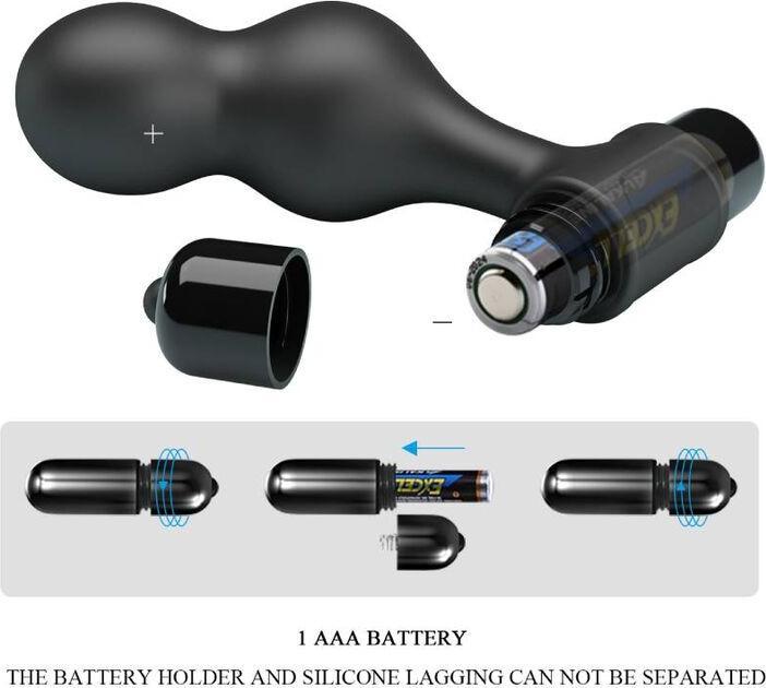 Produktbild Mr. Play Mr Play - Vibrierender Analplug Aus Silikon Schwarz