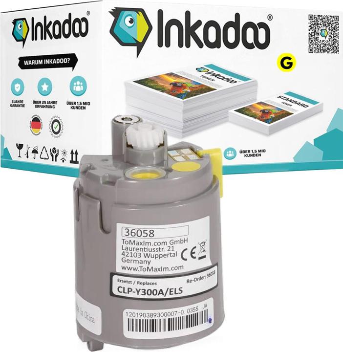 Produktbild Inkadoo Toner kompatibel zu Samsung CLP-Y300A/ELS Toner, gelb Gelb (Y)