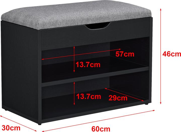 Actual product image En.Casa Kendrick (60 x 30 x 46 cm)