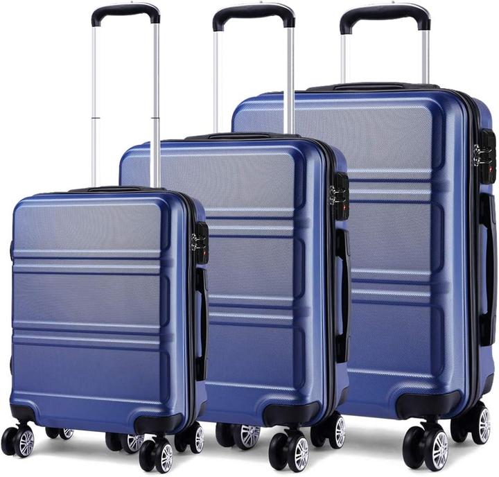 Actual product image Kono ABS Kabinenkoffer Handgepäck mit TSA-Schloss 55 cm (38 l, Hand luggage (up to 50 litres))