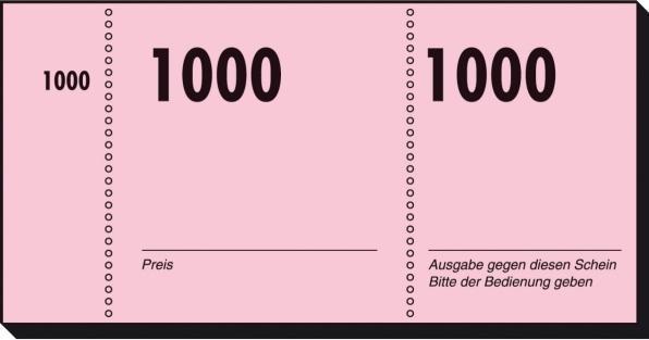 Sigel Nummernblock (1000 x)