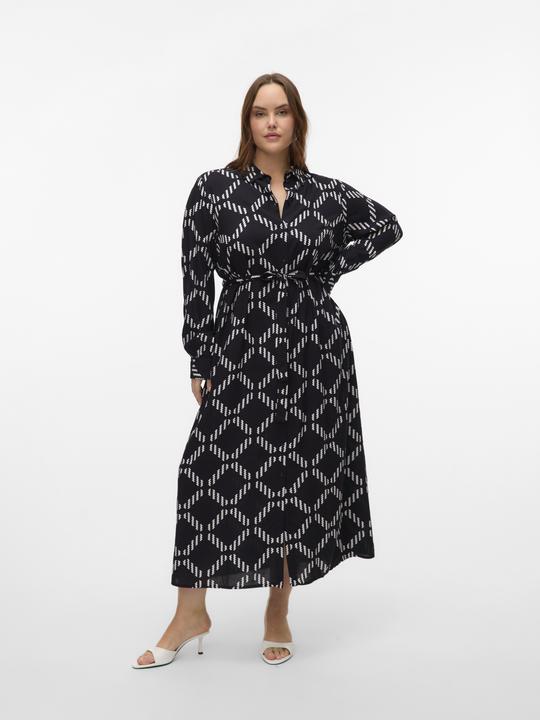Actual product image Vero Moda VMCBRINA Langes Kleid Hemdblusenkleid (50)