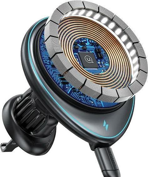 Actual product image Usams Uchwyt indukcyjny US-CD222 15W do kratki went. czarny/black CD222ZJ01 (15 W)