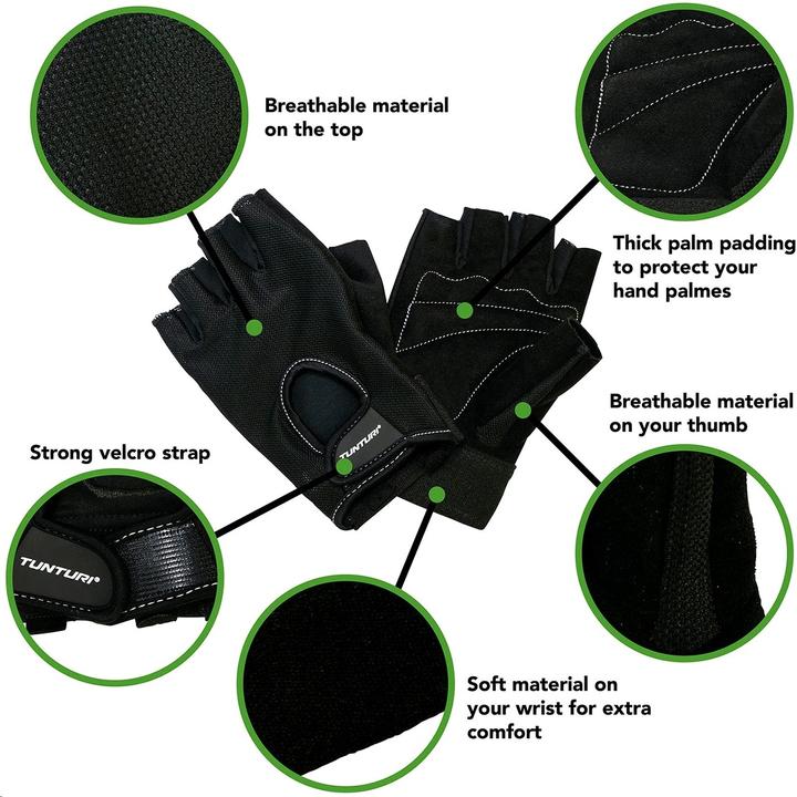 Actual product image Tunturi Fitness Training Handschuhe "Easy Fit Pro" (L)