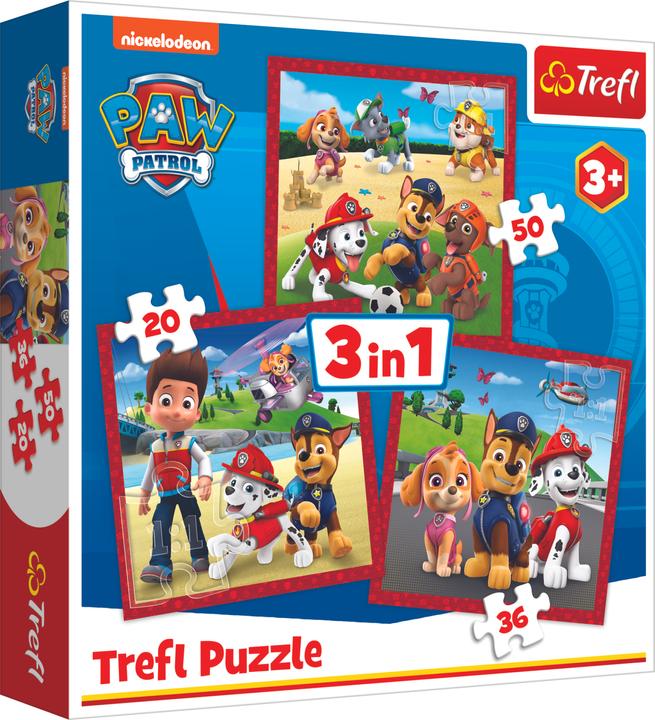 Vedes PAW Patrol 3in1 Puzzle (106 Teile)