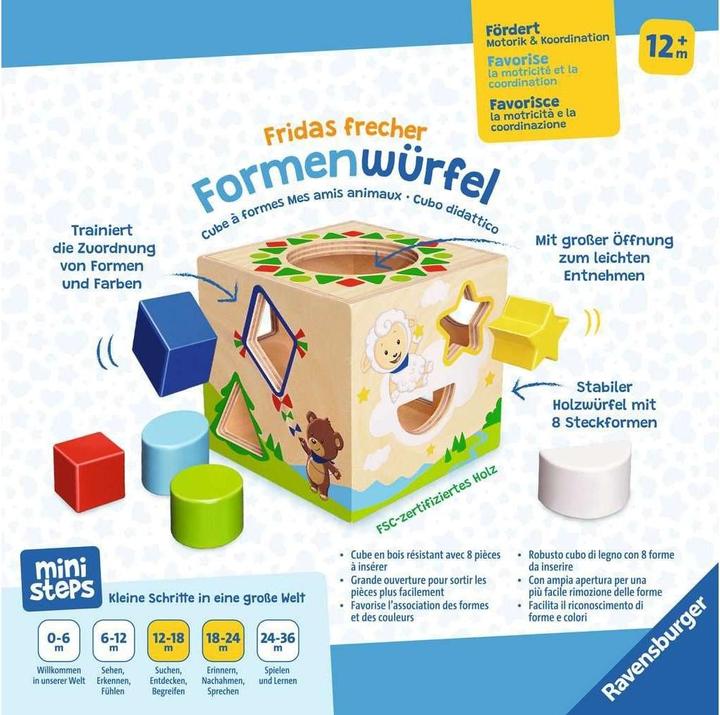 Image du produit Ravensburger RAV ministeps : Cubes de formes coquins de Fridas 04581