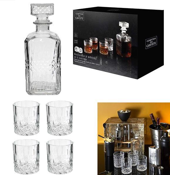 Image du produit Sombo Carafe à whisky avec 4 verres à whisky