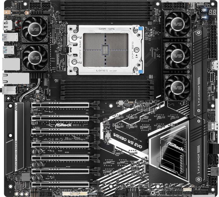 Actual product image AsRock WRX90 WS EVO (sTR5, AMD WRX90, E-ATX)
