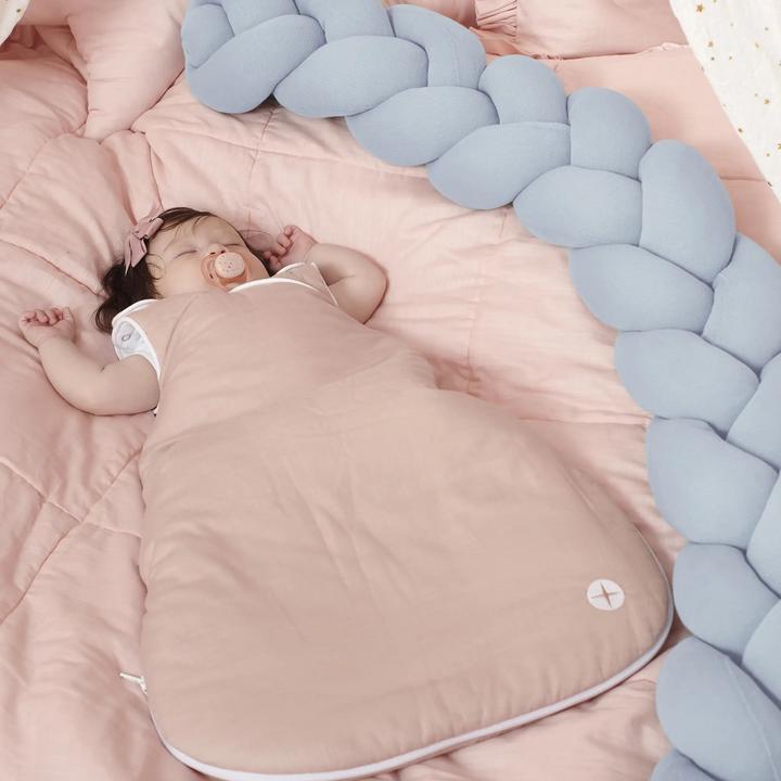 Image du produit nordic coast company Serpent de lit tressé Bleu clair OE