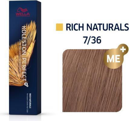 Image du produit Wella Koleston Perfect Me Rich Naturals 7/36 Medium Golden Blonde Violet 60ml (7, 36)