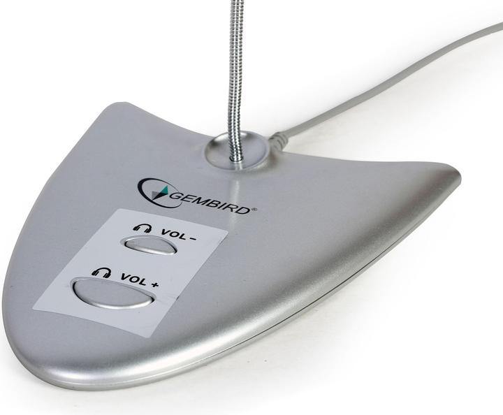 Produktbild Gembird USB 2.0-Tischmikrofon mit integrierter Soundkarte