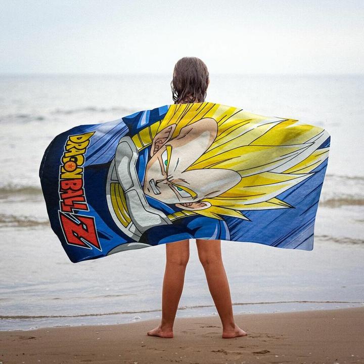 Actual product image Cerdá Dragon Ball Z Towel Super Saiyajin Vegeta 70 x 140 cm (70 x 140 cm)