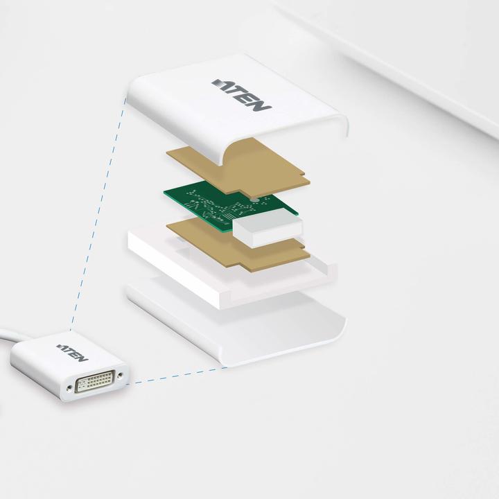 Productafbeelding Aten VC965 DisplayPort adapter (DVI, 18 cm)
