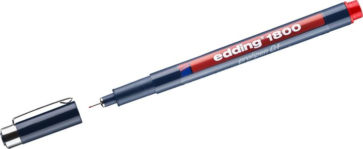 Image du produit Edding Dessinateur de fibres Profipen 1800 (Rouge, 1 x)