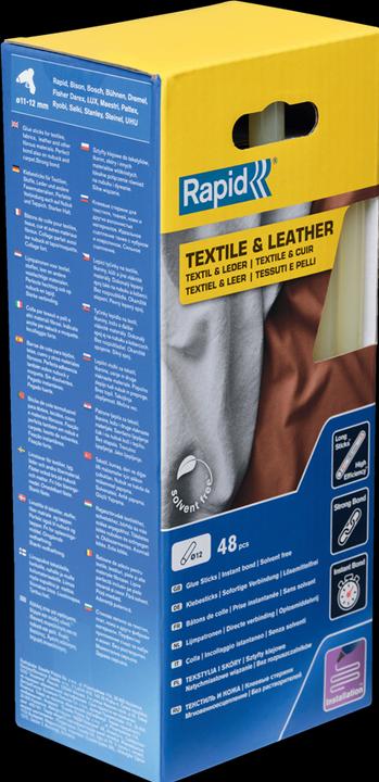 Image du produit Rapid Bâtons de colle pour textile et cuir Ø12x190mm 48 pièces