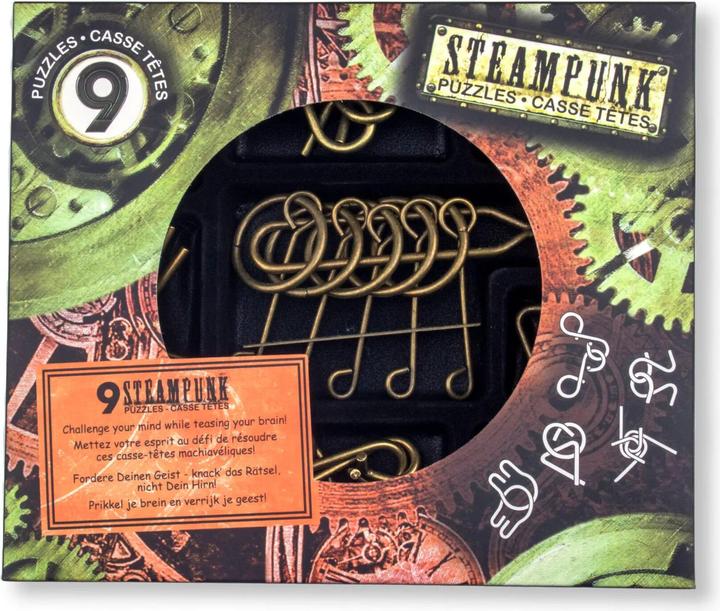 Productafbeelding Eureka! puzzel 9 Steampunk Puzzels *-**** (bruine doos) (9 onderdelen)