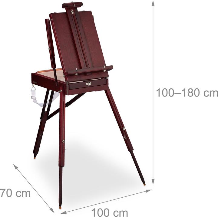 Actual product image Relaxdays Suitcase easel