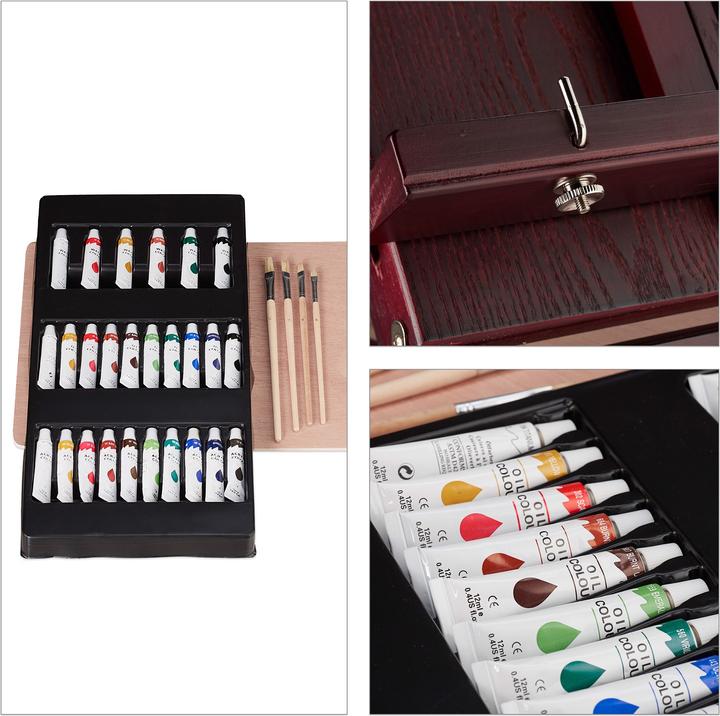 Actual product image Relaxdays Suitcase easel