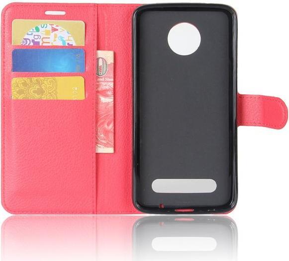 Produktbild MU Classic Leder Hülle mit Litchitextur (Motorola Moto Z2 Play)