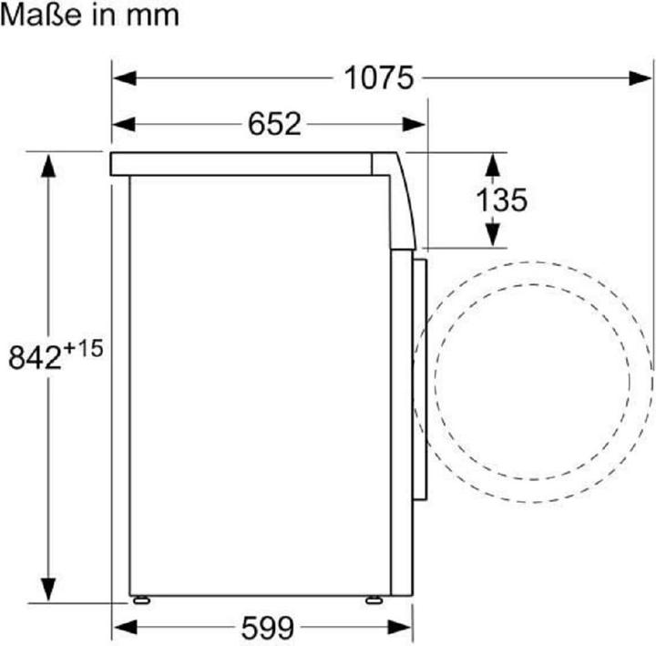 Produktbild Siemens WQ33G2DEX iQ500 (8 kg, Rechts, EU-Stecker)