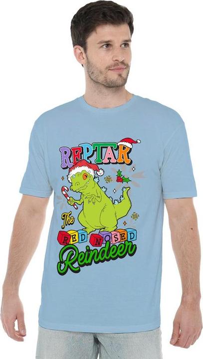 Produktbild Rugrats Reptar The Red Nosed Reindeer TShirt weihnachtliches Design (M)