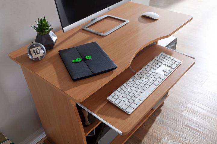 Produktbild FineBuy Schreibtisch Computertisch Holz furniert Buche