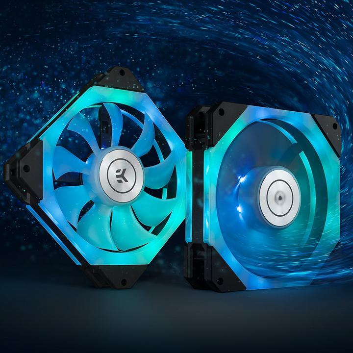 Image du produit EKWB EK-Quantum Impulse 120 D-RGB PWM Ventilateur - 120mm, noir (120 mm, 1 x)